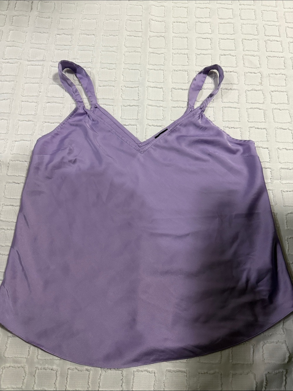 Express Lavender Satin V-Neck Cami